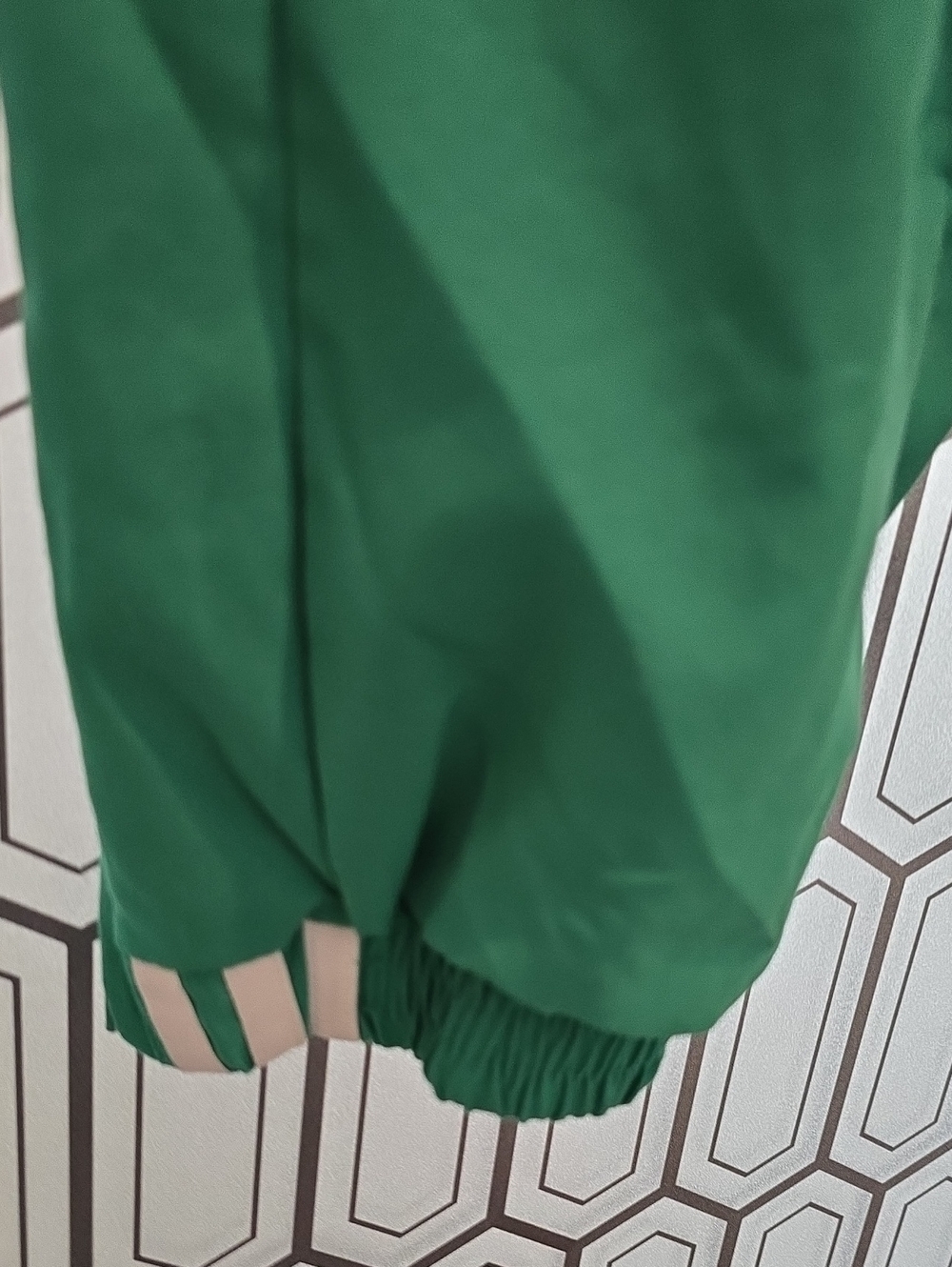 adidas Two-Tone Green Track Joggers - Picture 4 of 5